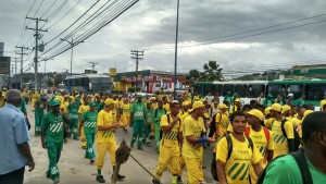 Protesto do Sindlip (Foto: Rebeca Bastos)