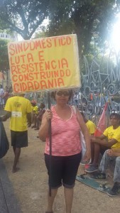 Empregadas domésticas estão representadas na Marcha