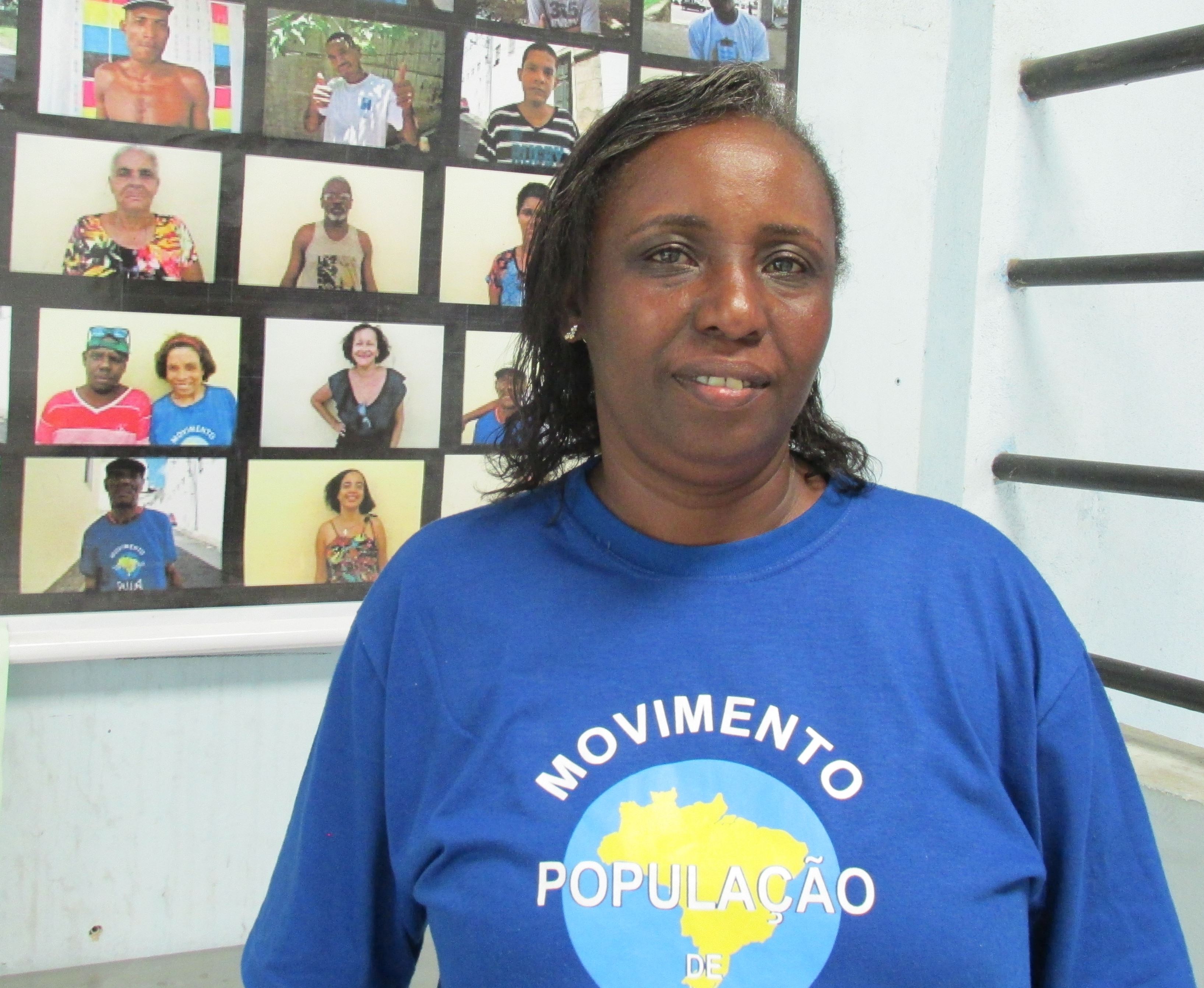 Maria Lúcia é líder do Movimento Nacional da População em Situação de Rua. Foto: Rebeca Bastos