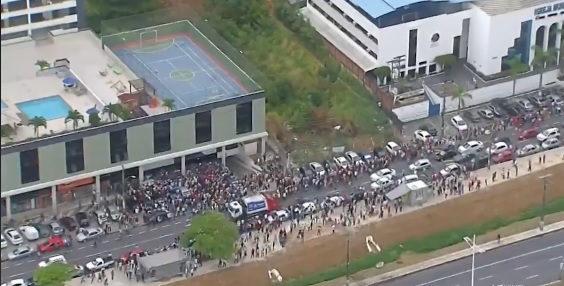 Informação sobre as falsas vagas foram propagadas pelo WhatsApp. Foto: Reprodução TV Bahia