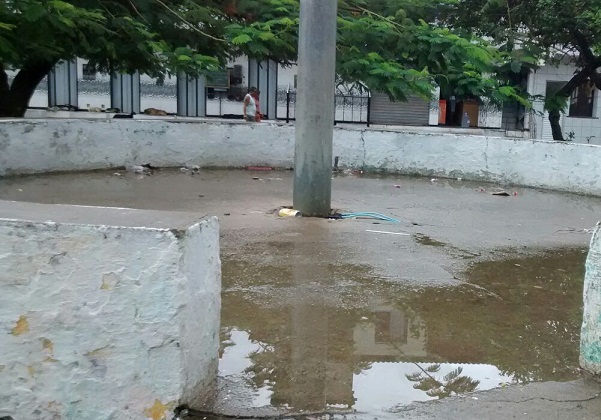 Coreto está abandonado (Foto: Cristina Lourenço)