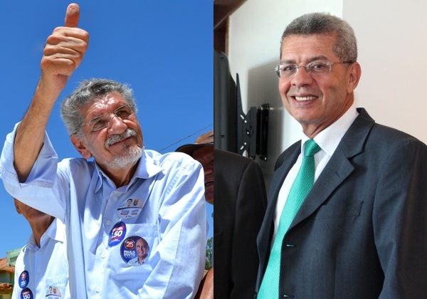 Herzém Gusmão (PMDB) e José Raimundo (PT) (Foto: Divulgação|Mateus Pereira/Secom - Montagem: bahia.ba).