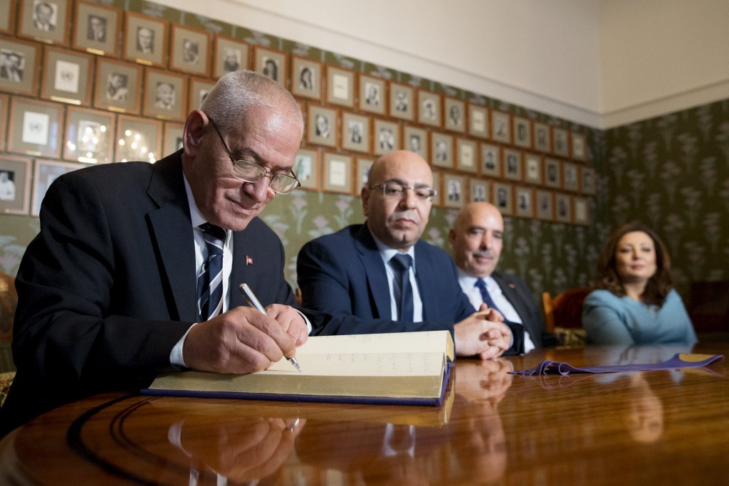Ganhadores do Nobel da Paz de 2015, Quarteto do Diálogo Nacional da Tunísia, mediadores responsáveis ​​por evitar que o país mergulhasse em uma guerra civil na sequência da Primavera Árabe, 09/12/2015. (Foto: Reuters/Haakon Mosvold Larsen/NTB scanpix)