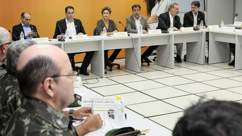A presidente Dilma Rousseff durante reunião neste sábado (5) no Recife. (Foto: Roberto Stuckert Filho/ PR/Fotos Públicas)