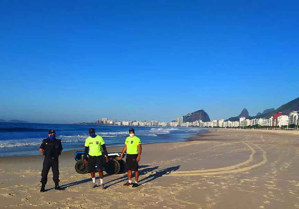 Guarda Municipal retira cerca de 300 banhistas da areia nas praias do…