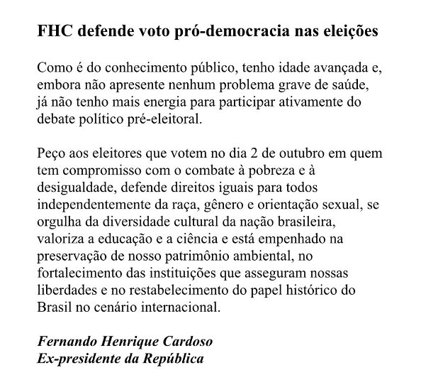 Foto: Nota Pública