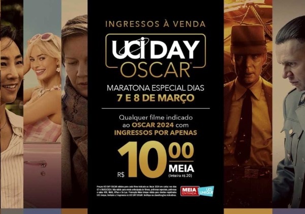 Oscar: rede de cinema faz maratona de filmes indicados com ingressos…