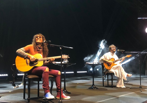 Luiz Caldas e Saulo falam sobre show voz e violão na Concha Acústica