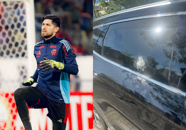 Carro de goleiro do Flamengo é atingido por tiros após jogadores…
