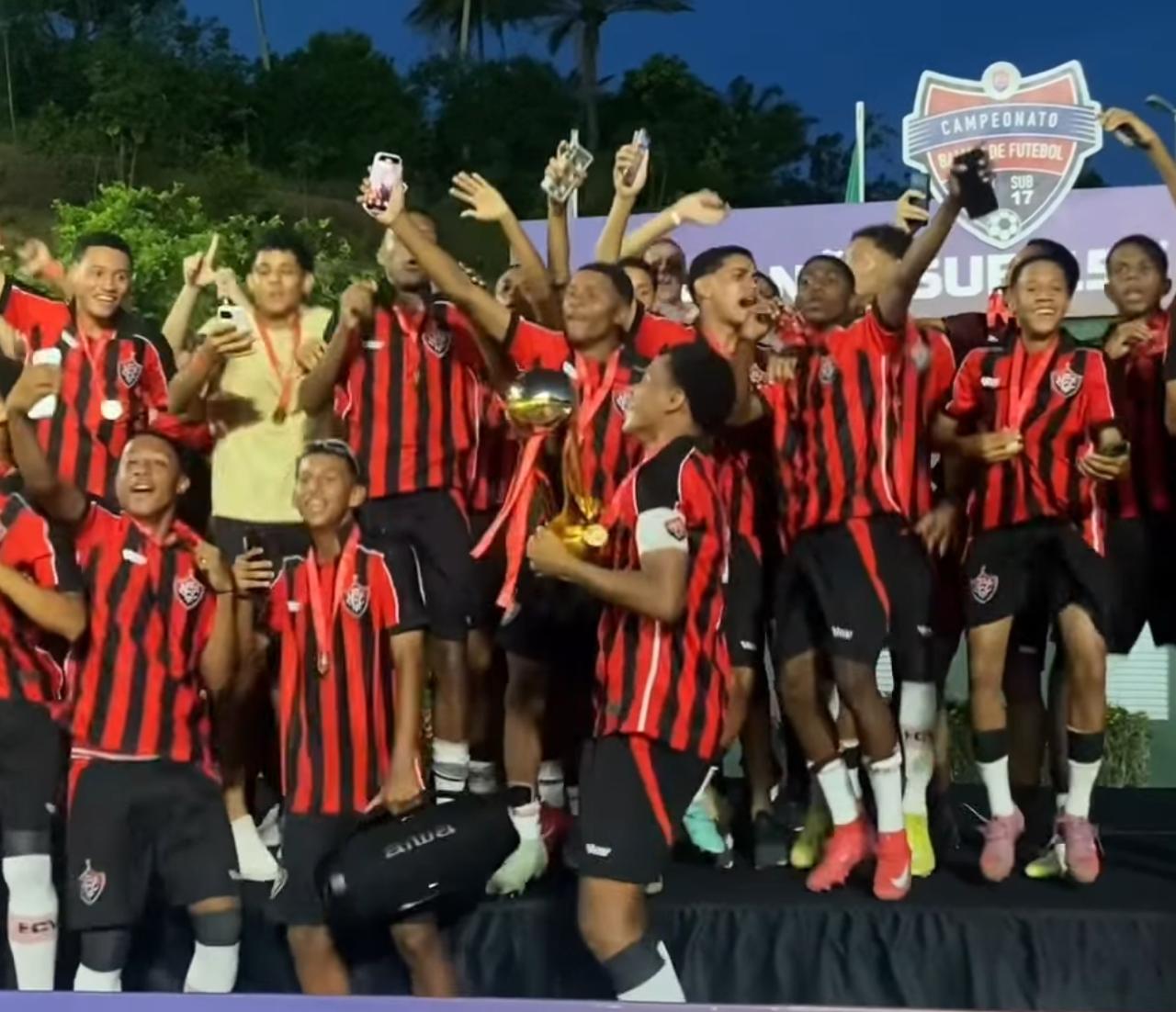 Vitória vence o Bahia nos pênaltis e conquista título do Baianão sub-15