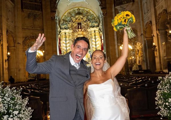 Carla Cristina se casa em cerimônia na Basílica da Conceição da Praia; veja fotos