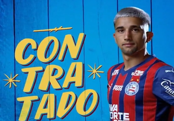 Primeiro reforço! Bahia anuncia Kike Olivera, atacante uruguaio vindo do Grêmio