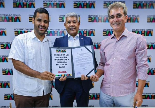 No 8 de janeiro, Jerônimo sanciona lei contra homenagens à ditadura