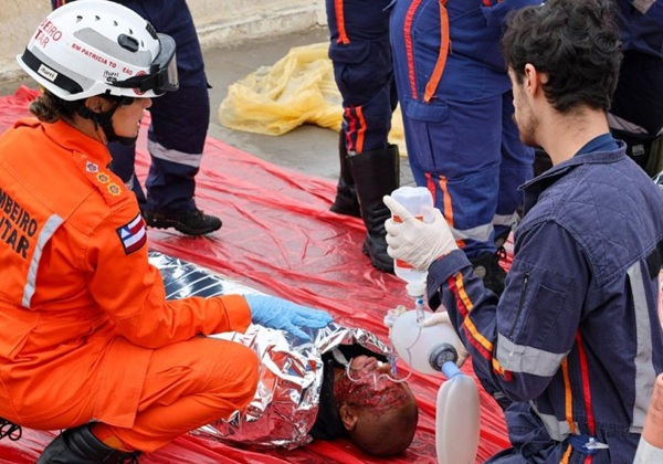 Bombeiros testam tempo de resposta em simulação para o Carnaval de Salvador