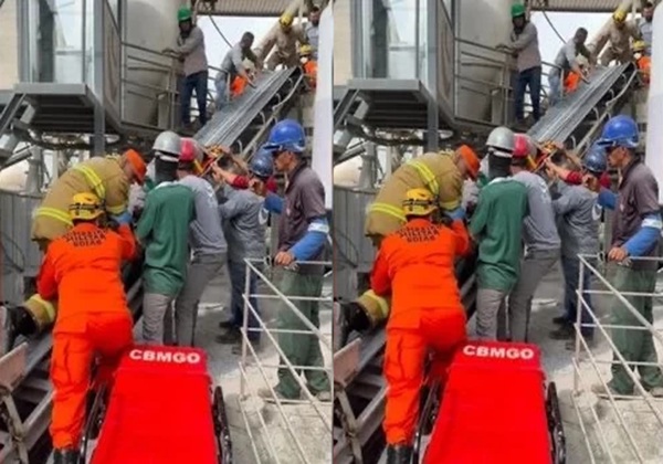 Trabalhador morre ao cair em máquina de concreto