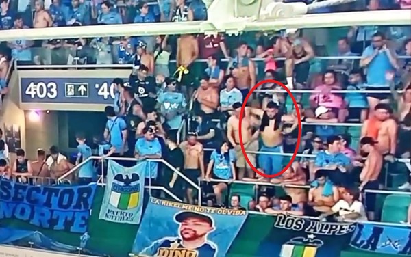 Veja vídeo de torcedor do O’Higgins imita macaco para jogadores do Bahia
