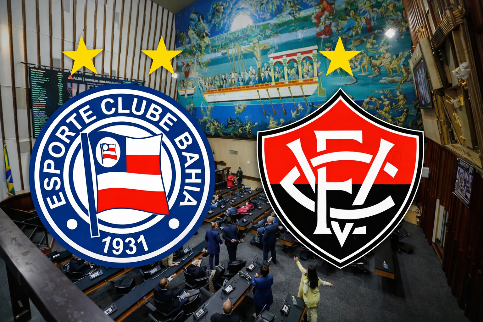 No Ba-Vi da política, governador e prefeito são Vitória, mas Bahia domina o Legislativo