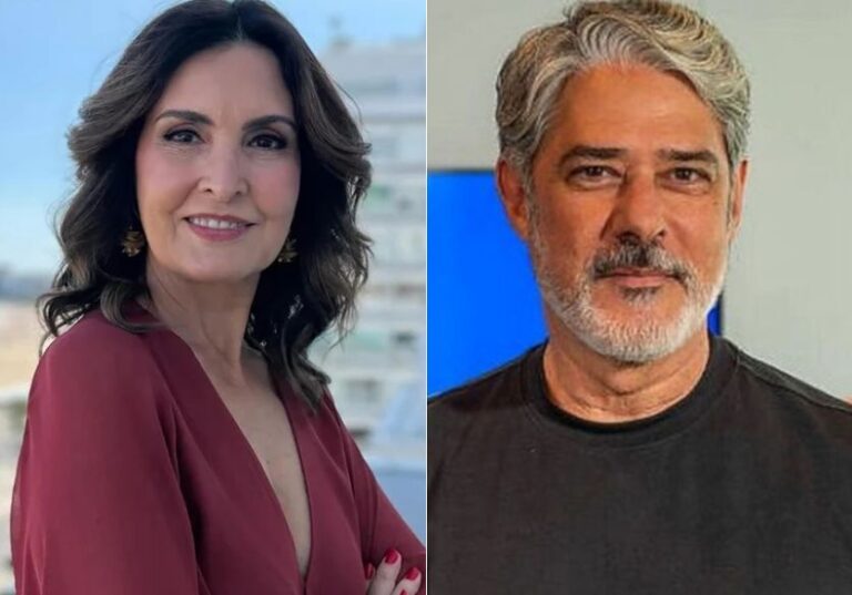 Fátima Bernardes reencontra William Bonner nos bastidores da Globo…