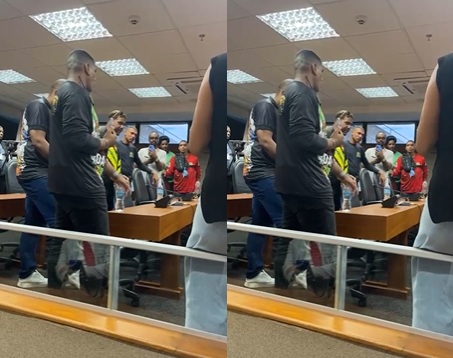 VÍDEO: Motoristas e motoboys protestam na ALBA e cobram redução do ICMS