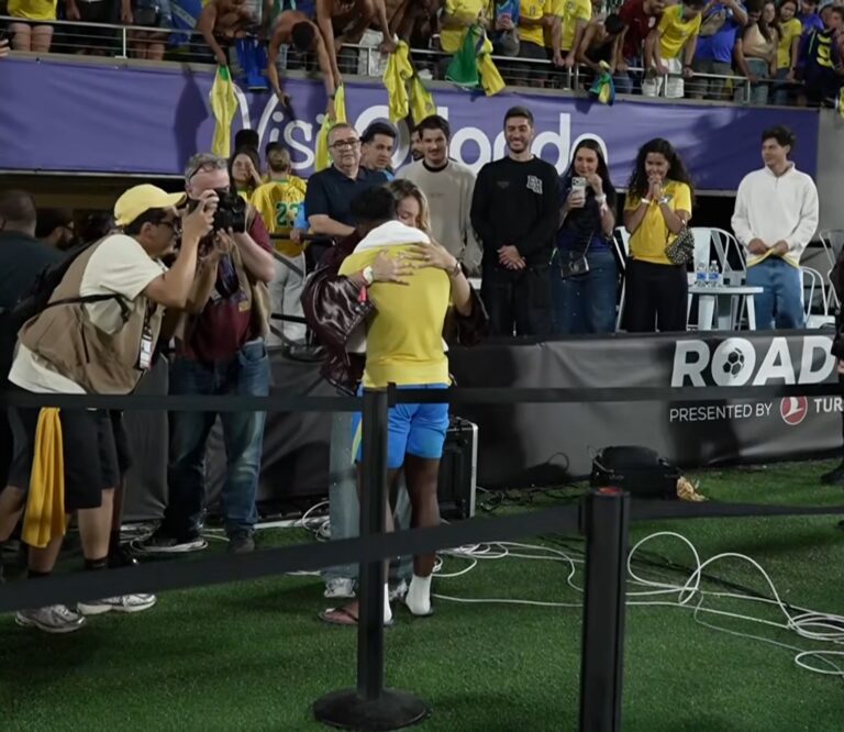 Endrick vai às lágrimas com esposa após atuação decisiva contra a…