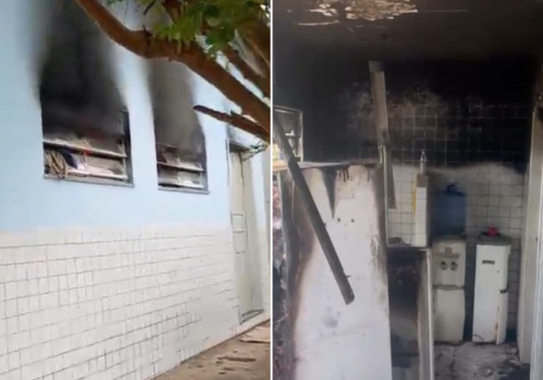 VÍDEO: incêndio destrói cozinha de escola no interior da Bahia