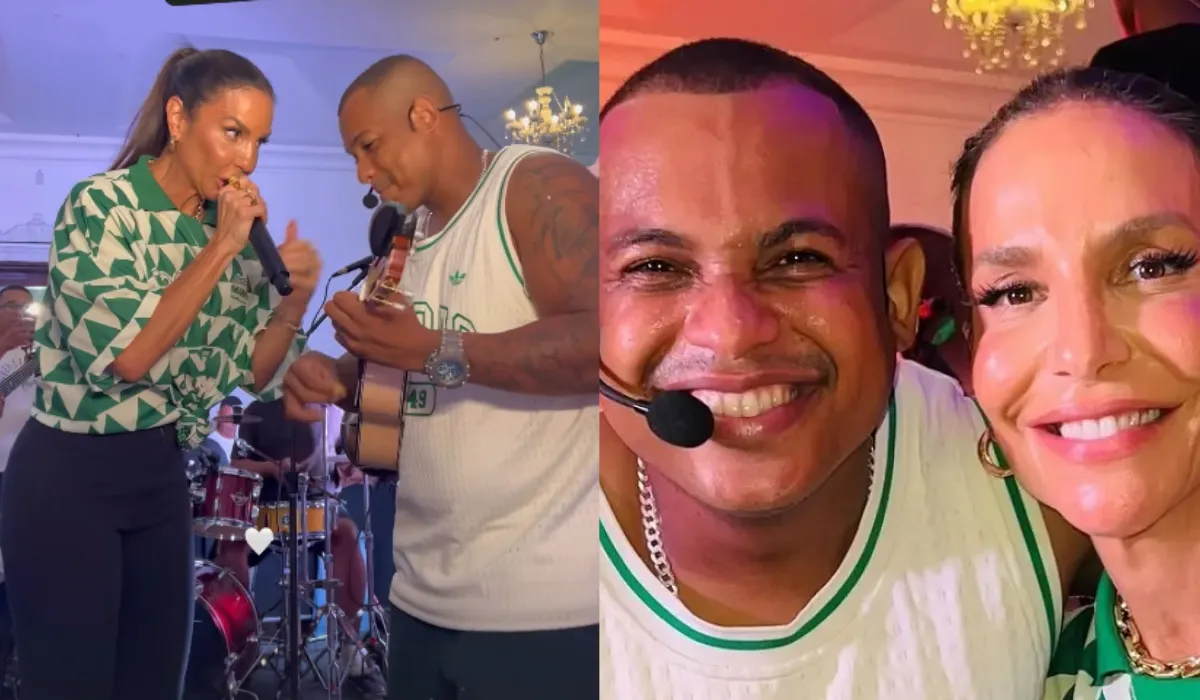 Ivete Sangalo surpreende fãs ao aparecer em roda de samba em Salvador