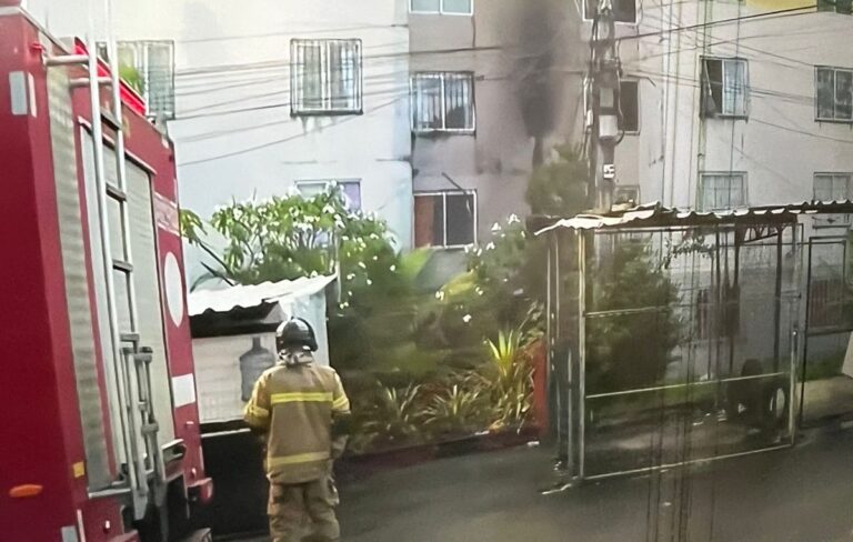 Incêndio atinge prédio residencial no Bosque das Bromélias