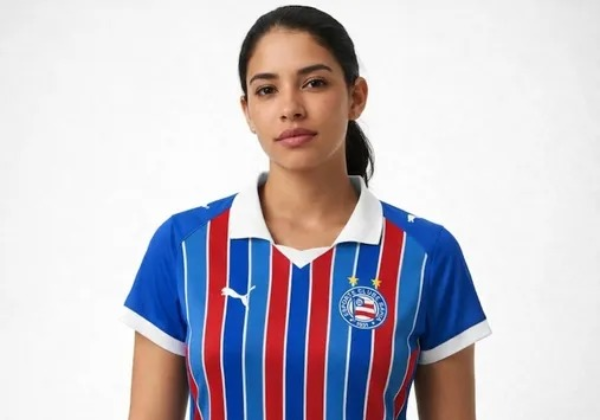 Nova camisa 2 do Bahia vaza e aparece à venda antes do lançamento