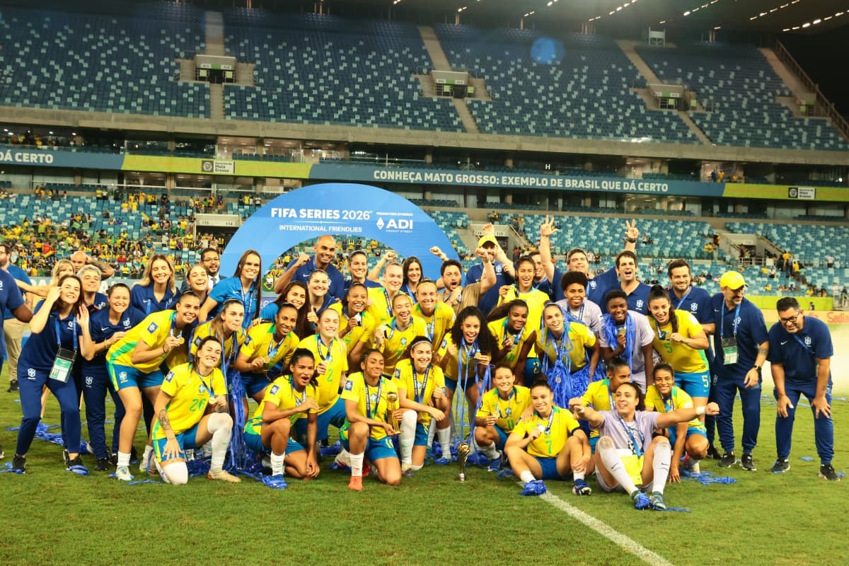 Brasil vence Canadá e conquista título do FIFA Series feminino com campanha invict