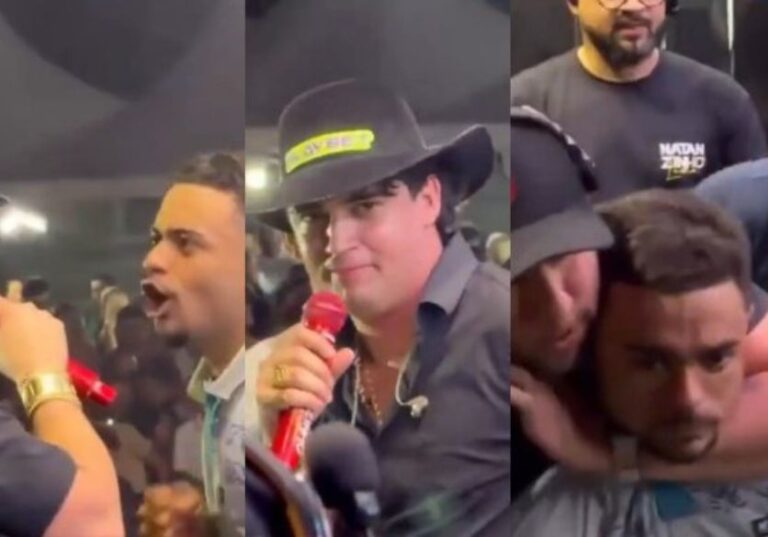 Natanzinho Lima é ameaçado no palco e interrompe show: ‘Queria me dar…