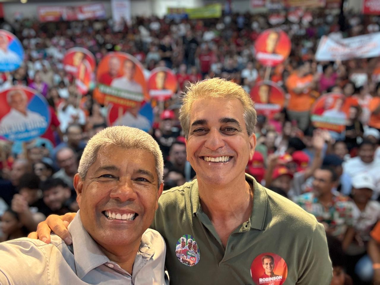 ‘ACM Neto terá derrota avassaladora’, diz Robinson sobre apoio a Lula e Jerônimo