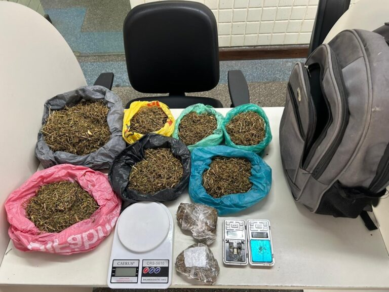 PM faz apreensão de drogas em imóvel na Chapada do Rio Vermelho