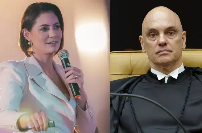 Michelle Bolsonaro chama Moraes de ‘irmão em Cristo’ e surpreende bolsonaristas