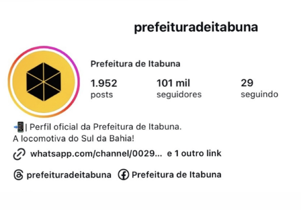 Prefeitura comemora marco de 100 mil seguidores em rede social