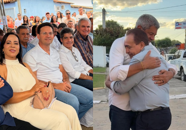 Santa Rita de Cássia se divide entre Jerônimo e ACM Neto durante evento religioso