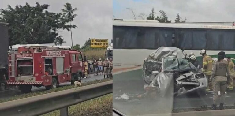Acidente envolvendo diversos veículos interdita totalmente trecho da…