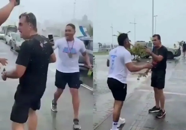 Fábio Mota sofre hostilização por torcedores do Bahia durante corrida na Orla