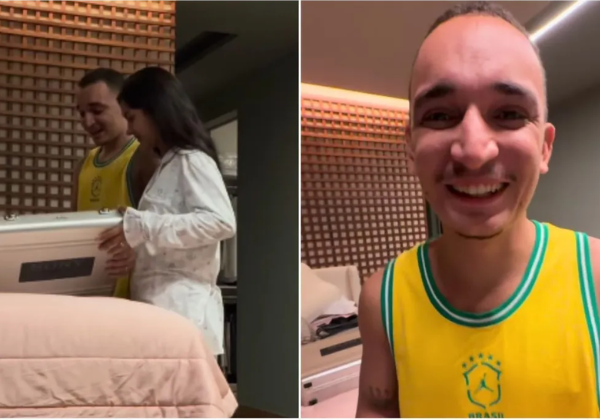 João Gomes é surpreendido com presente da esposa; veja