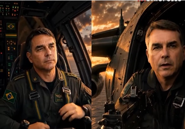 VÍDEO: Flávio Bolsonaro usa IA que associa PT a facções criminosas