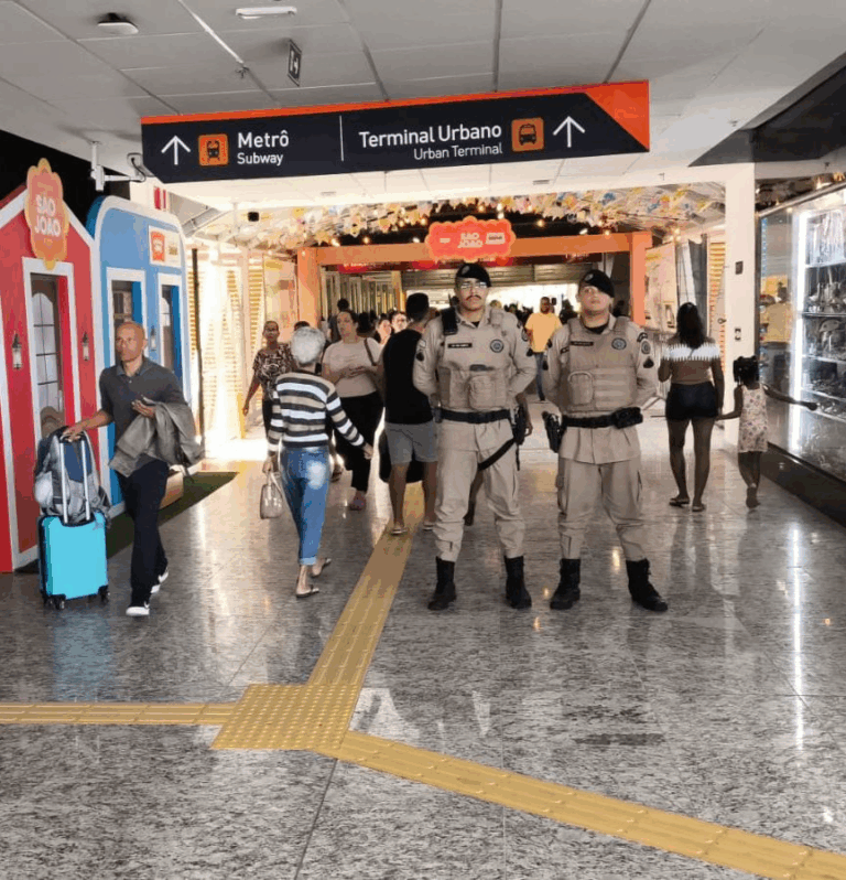PM reforça segurança na nova rodoviária de Salvador para aumento do…