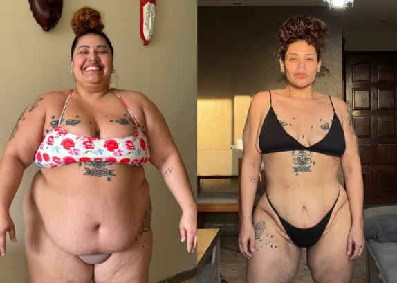 Ex-The Voice, Aila Menezes surpreende ao mostrar ‘antes e depois’ após perder 90 kg