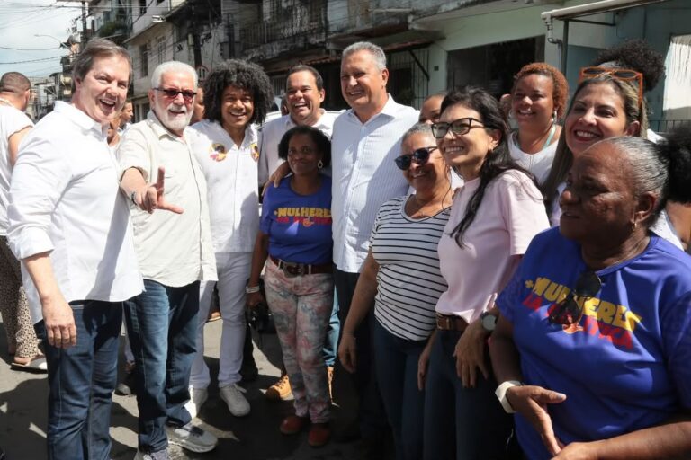 Rui e Wagner visitam obras de drenagem na Cidade Baixa nesta…
