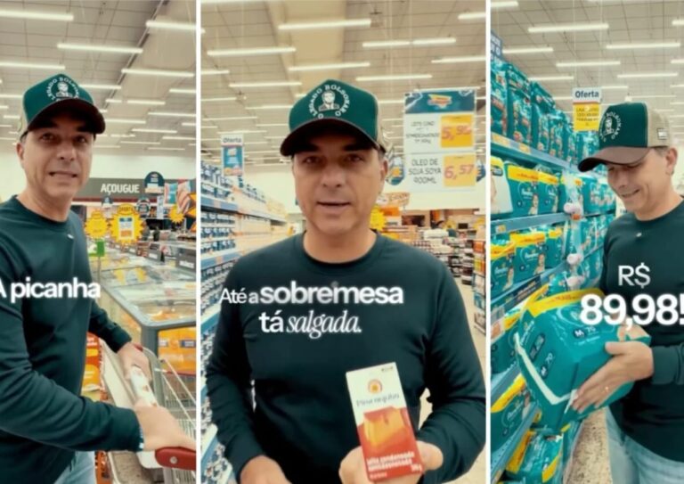 VÍDEO: Flávio Bolsonaro critica preços de alimentos e compara mercado…