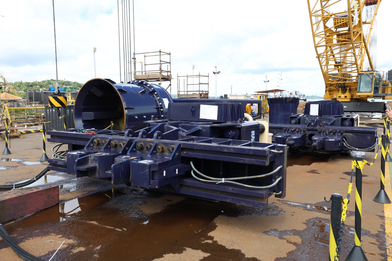 Montagem de equipamentos para Ponte Salvador-Itaparica avança; veja fotos