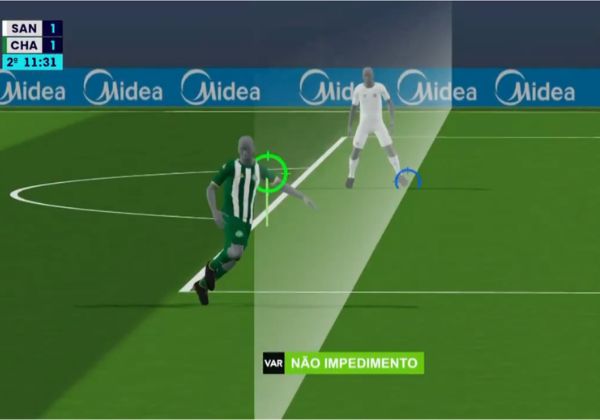Vídeo: Impedimento semiautomático estreia no Brasileirão