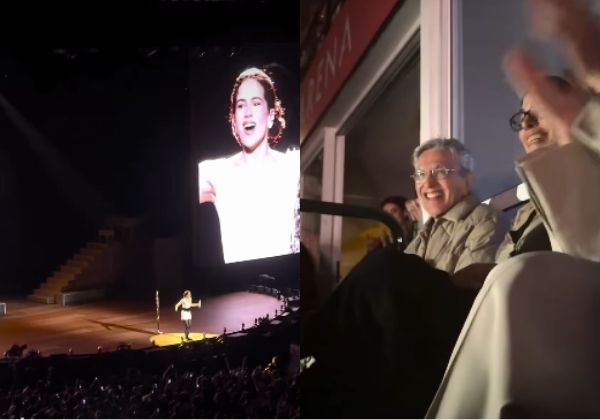 VÍDEO: Rosalía homenageia Caetano Veloso durante show no Rio de Janeiro
