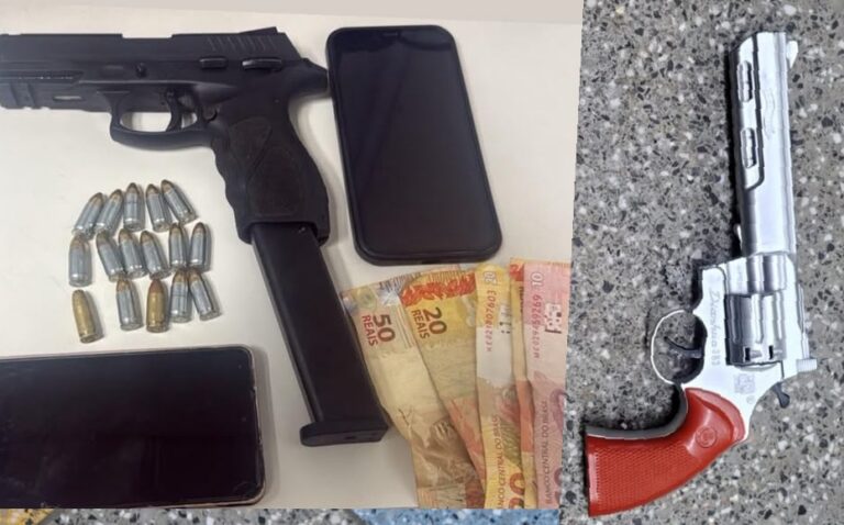 PM aprende arma e munições em Cajazeiras XI