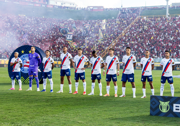 jogadores do Bahia no Barradão