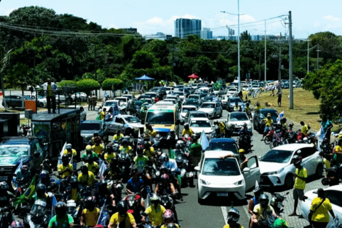 Ato em apoio à Flávio Bolsonaro em Salvador