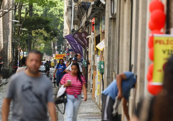 rua e população
